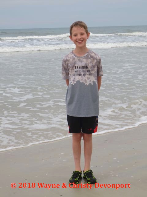 Colby at the beach